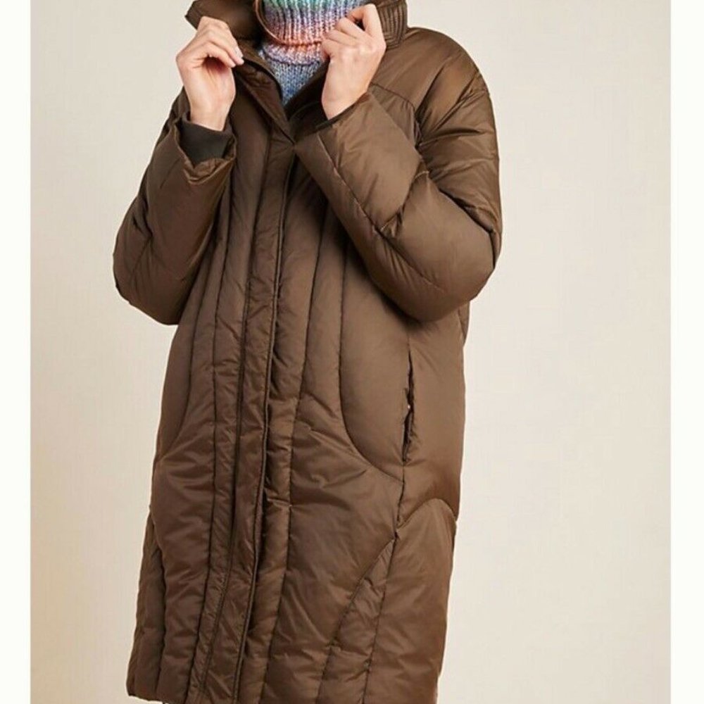 Anthropologie oversized quilted down jacket SOLD OUT was 298$ new with tags